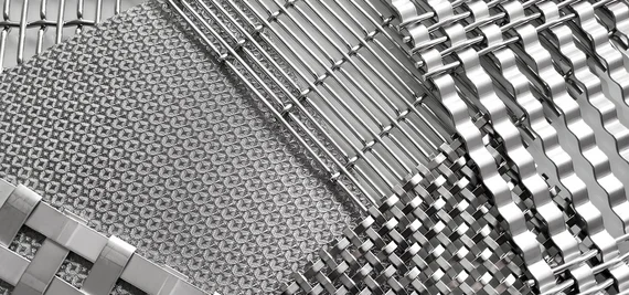 Architectural mesh for façades and cladding