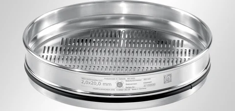 Grain sieve in the detailed view
