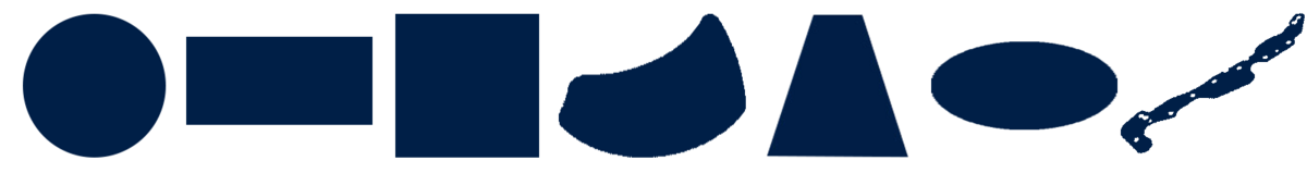 Stanzteile aus Drahtgewebe können rund, rechteckig, quadratisch, nierenförmig, trapezförmig oder oval sein. Auch Sonderformen sind möglich.
