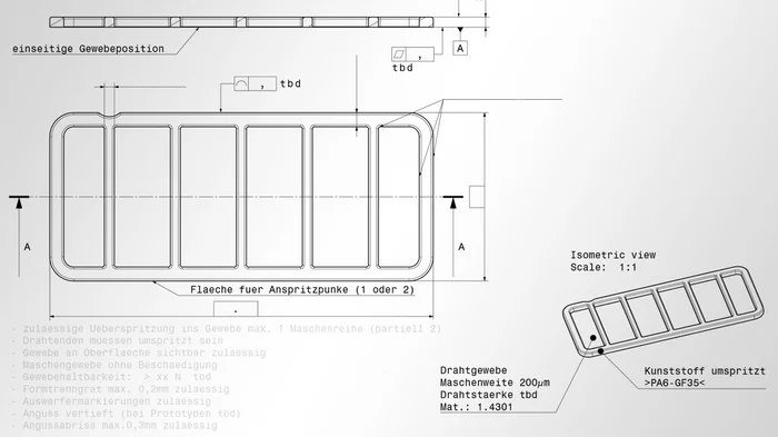 Ölfilter-Zeichnung für 3D Druck