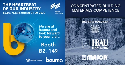 Haver & Boecker präsentiert Baustoff-Kompetenz auf der bauma 2022