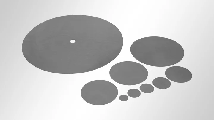 Disques filtrants POROSTAR® de différents diamètres