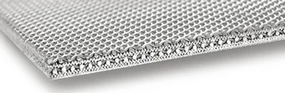 Metal mesh laminate cross section