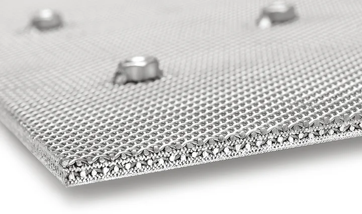 HAVER POROSTAR® Filterplatte im Querschnitt