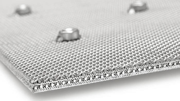 Querschnitt einer Filterplatte