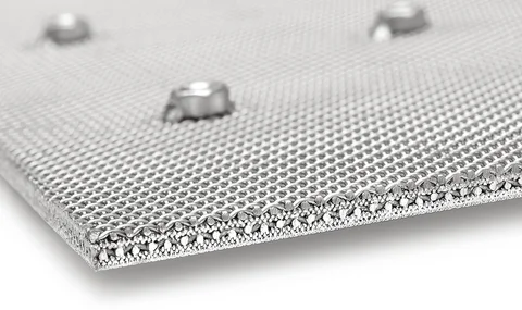 HAVER POROSTAR® Filterplatte im Querschnitt