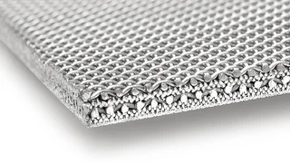 Wire mesh laminated panels