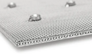 HAVER POROSTAR® Filterplatte im Querschnitt