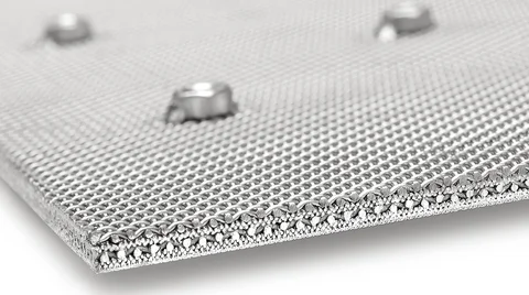 HAVER POROSTAR® Filterplatte im Querschnitt