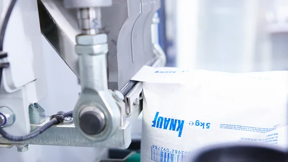 5-kg-Ventilsack mit SEAL-Verschluss in Abfüllanlage