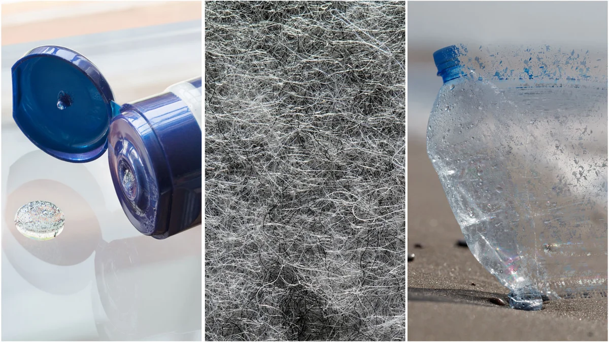 Microplastics can be divided into three types.