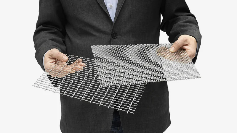 Square and rectangular meshes: Fabric cuttings