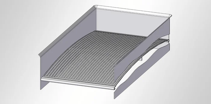 One screen section on an end-tensioned screen deck