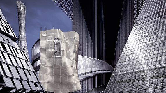 Anwendungsbeispiele Architekturgewebe