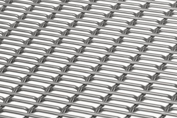 EGLA-TWIN 4253 architectural wire mesh - view over a corner