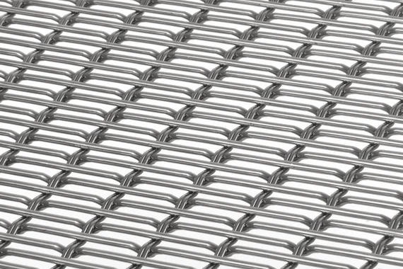EGLA-TWIN 4253 architectural wire mesh - view over a corner