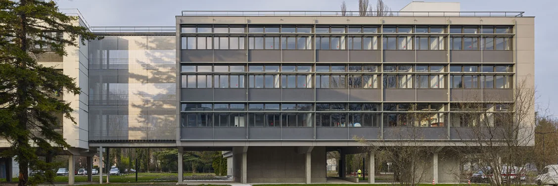 Facade cladding with HAVER Architectural Mesh at Climat Planète Research Center