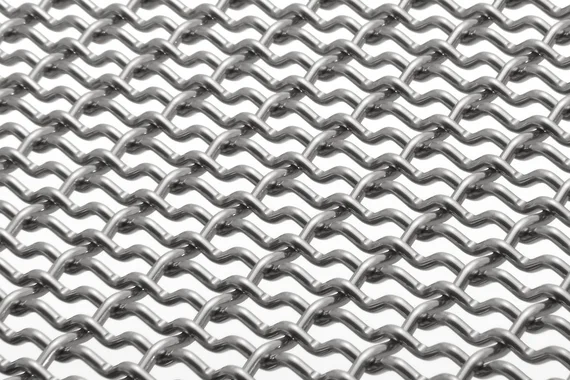 DOKAWELL-MONO 3381 architectural wire mesh - view over a corner