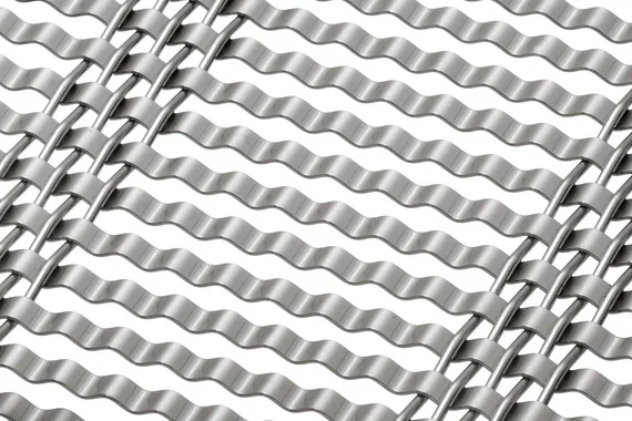 LARGO-NOVA 2032 architectural wire mesh - view over a corner