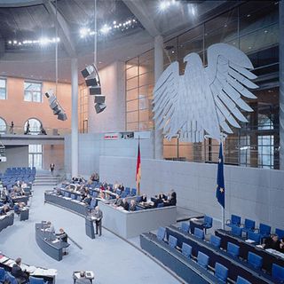 Reichstag Berlin - Plenary Assembly Hall and Press Lobby