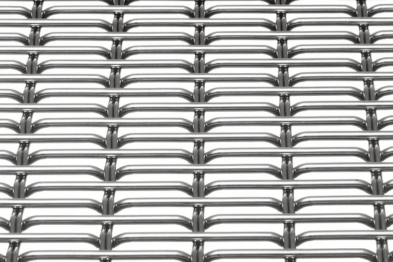 EGLA-TWIN 4243 architectural wire mesh - view at 45°.
