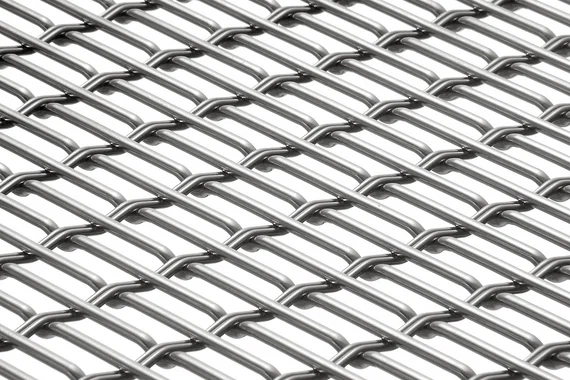 EGLA-TWIN 4243 architectural wire mesh - view over a corner