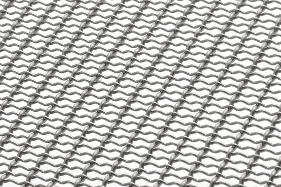 DOKAWELL-MONO 3001 architectural wire mesh - view over a corner