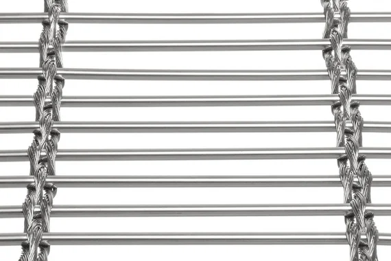 MULTI-BARRETTE 8301 architectural wire mesh - view at 45°