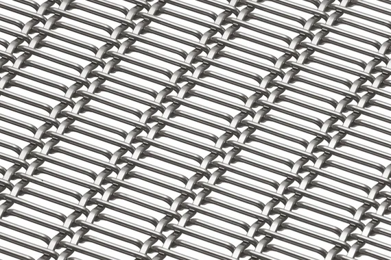 EGLA-DUO 4222 architectural wire mesh - view over a corner