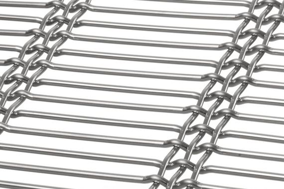 DOGLA-TRIO 1033 architectural wire mesh - view over a corner