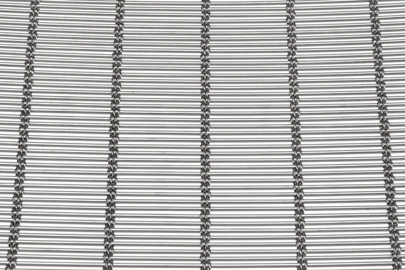 MULTI-BARRETTE 8106 architectural wire mesh - view at 45°