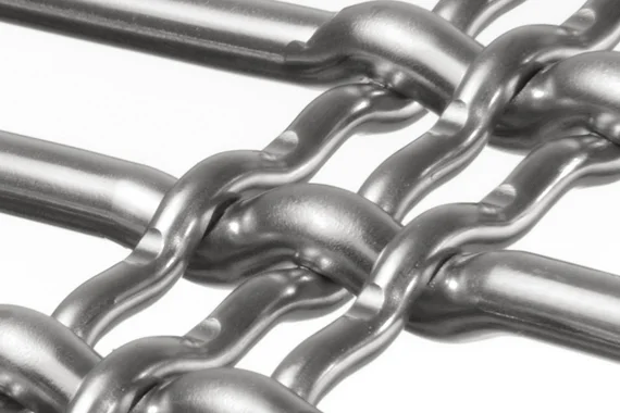 DOGLA-TRIO 1011 architectural wire mesh - macro view