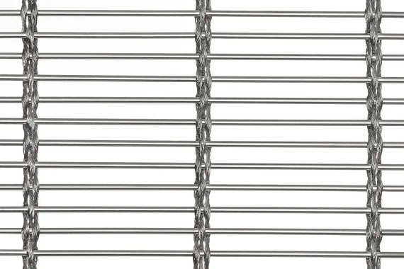 MULTI-BARRETTE 8123 architectural wire mesh - top view