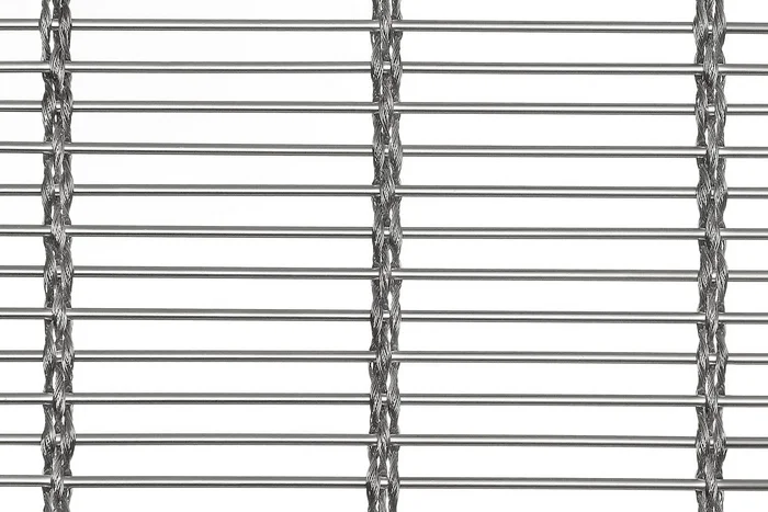 MULTI-BARRETTE 8123 architectural wire mesh - top view