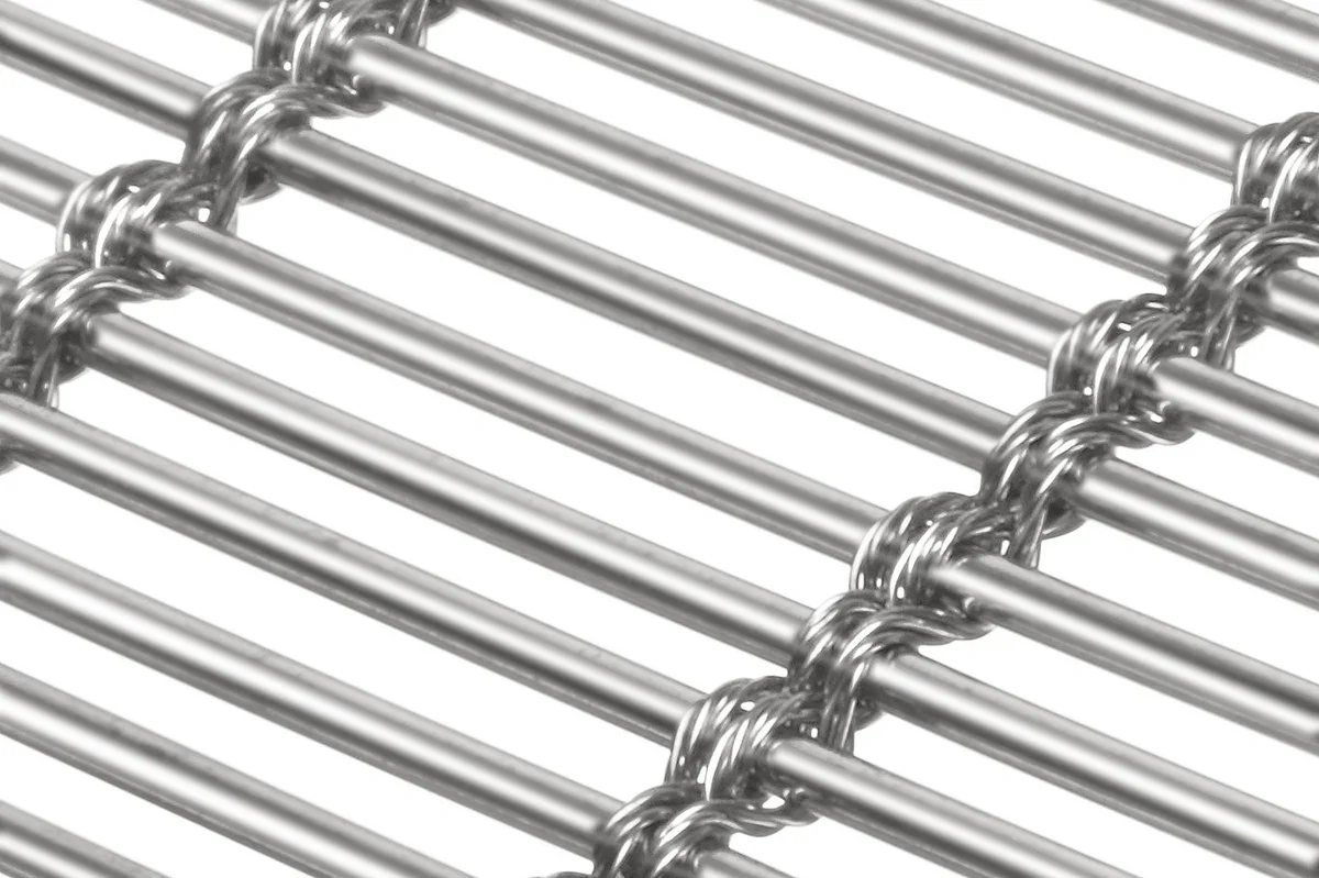 MULTI-BARRETTE 8106 architectural wire mesh - macro view