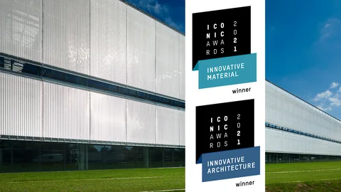Sonnenschutzgewebe LARGO-TWIST 2045 mit ICONIC AWARDS ausgezeichnet