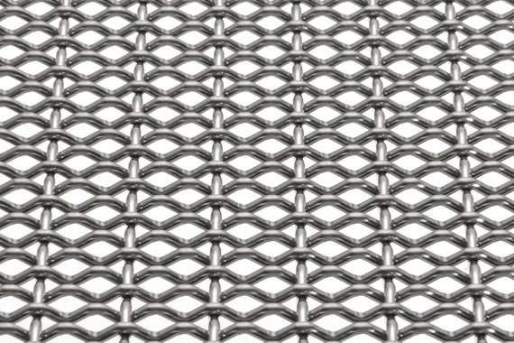 DOKAWELL-MONO 3381 architectural wire mesh - view at 45°.
