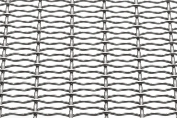 DOKAWELL-MONO 3571 architectural wire mesh - view at 45°.