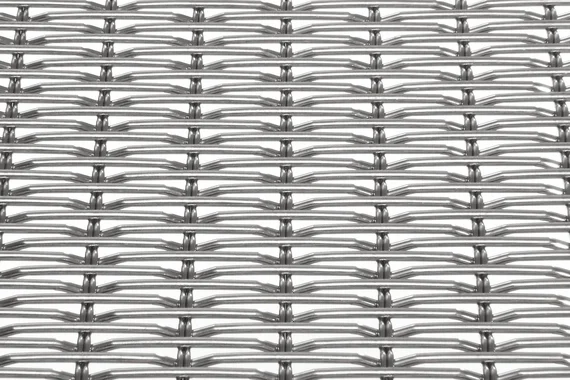 EGLA-TWIN 4223 architectural wire mesh - view at  45°.