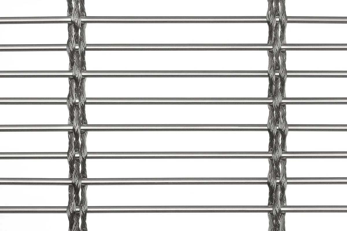 MULTI-BARRETTE 8301 architectural wire mesh - top view