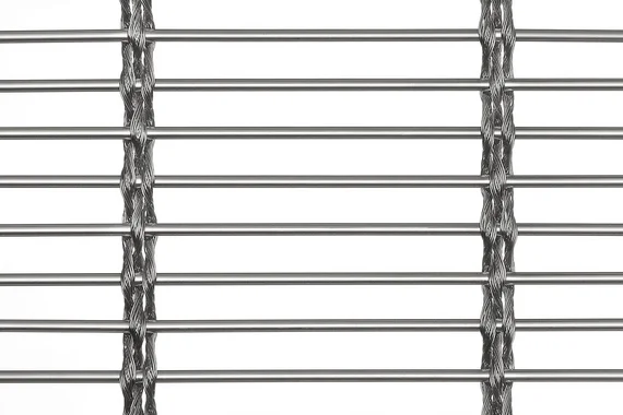 MULTI-BARRETTE 8301 architectural wire mesh - top view
