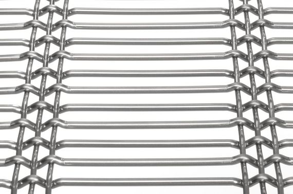 DOGLA-TRIO 1033 architectural wire mesh - view at 45°