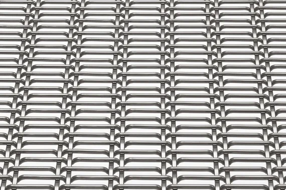 EGLA-DUO 4222 architectural wire mesh - view at 45°.