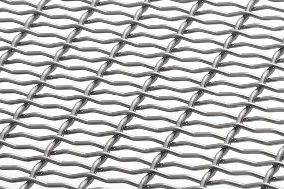 DOKAWELL-MONO 3571 architectural wire mesh - view over a corner
