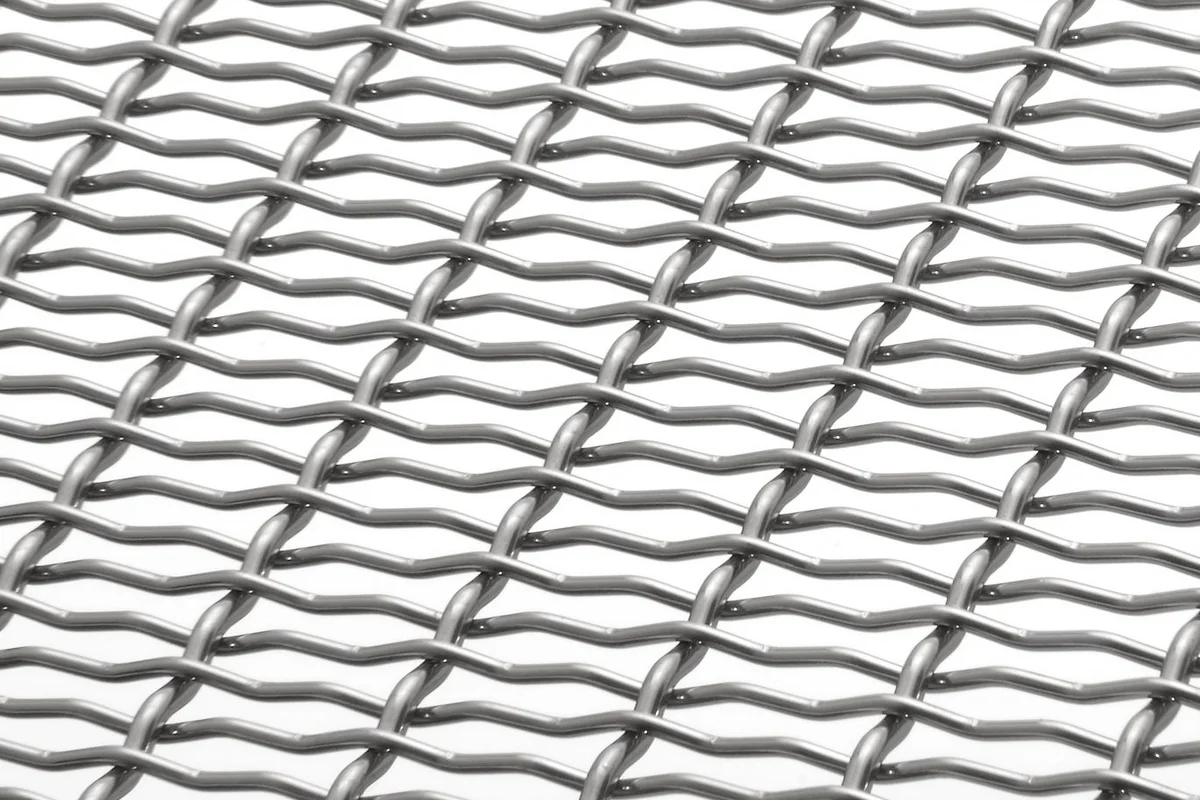 DOKAWELL-MONO 3571 architectural wire mesh - view over a corner