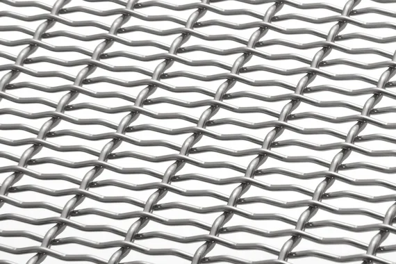 DOKAWELL-MONO 3571 architectural wire mesh - view over a corner