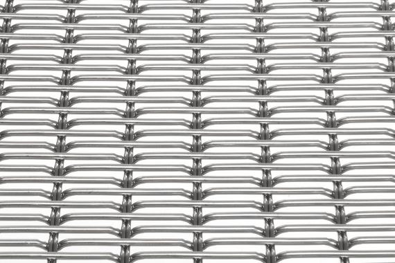EGLA-TWIN 4253 architectural wire mesh - view at 45°.