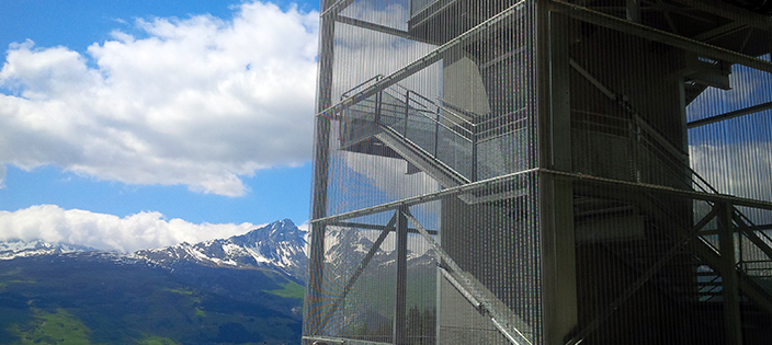 Treppenturm Les Arcs 1800